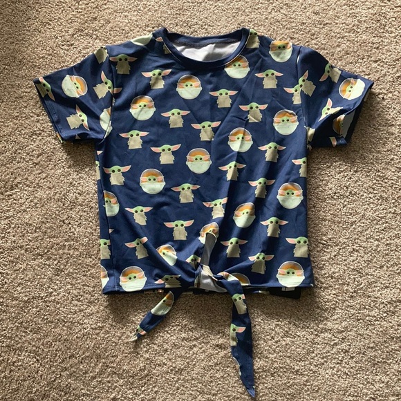BlackMilk THE CHILD TIE FRONT TEE - Grogu - Picture 6 of 11